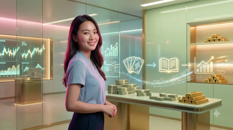 anh-minh-hoa-luat-choi-chan-voi-ban-choi-4-nguoi-va-cac-quan-bai-duoc-chia-tren-nen-digital Ảnh minh họa luật chơi Chắn với bàn chơi 4 người và các quân bài được chia trên nền digital