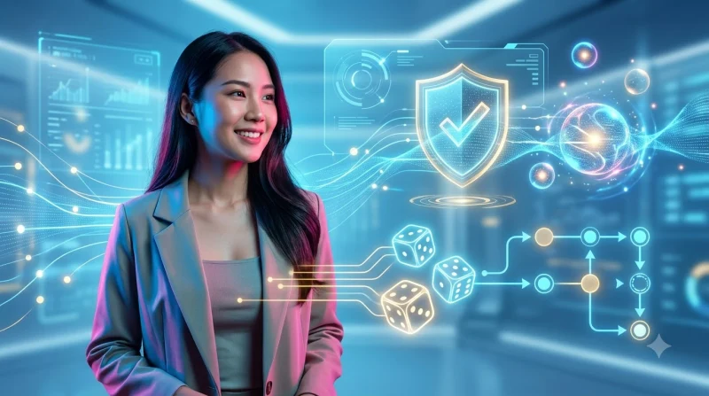 minh-hoa-cac-tieu-chi-danh-gia-tro-choi-uy-tin-voi-giao-dien-holographic Minh họa các tiêu chí đánh giá trò chơi uy tín với giao diện holographic