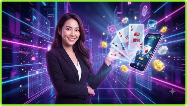 Người chơi hào hứng với game bài Mậu Binh