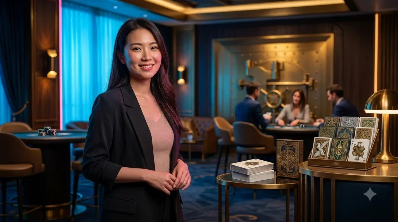 nguoi-choi-nu-tai-ban-baccarat-online-trong-khong-gian-song-bai-sang-trong-voi-anh-sang-neon Người chơi nữ tại bàn Baccarat Online trong không gian sòng bài sang trọng với ánh sáng neon